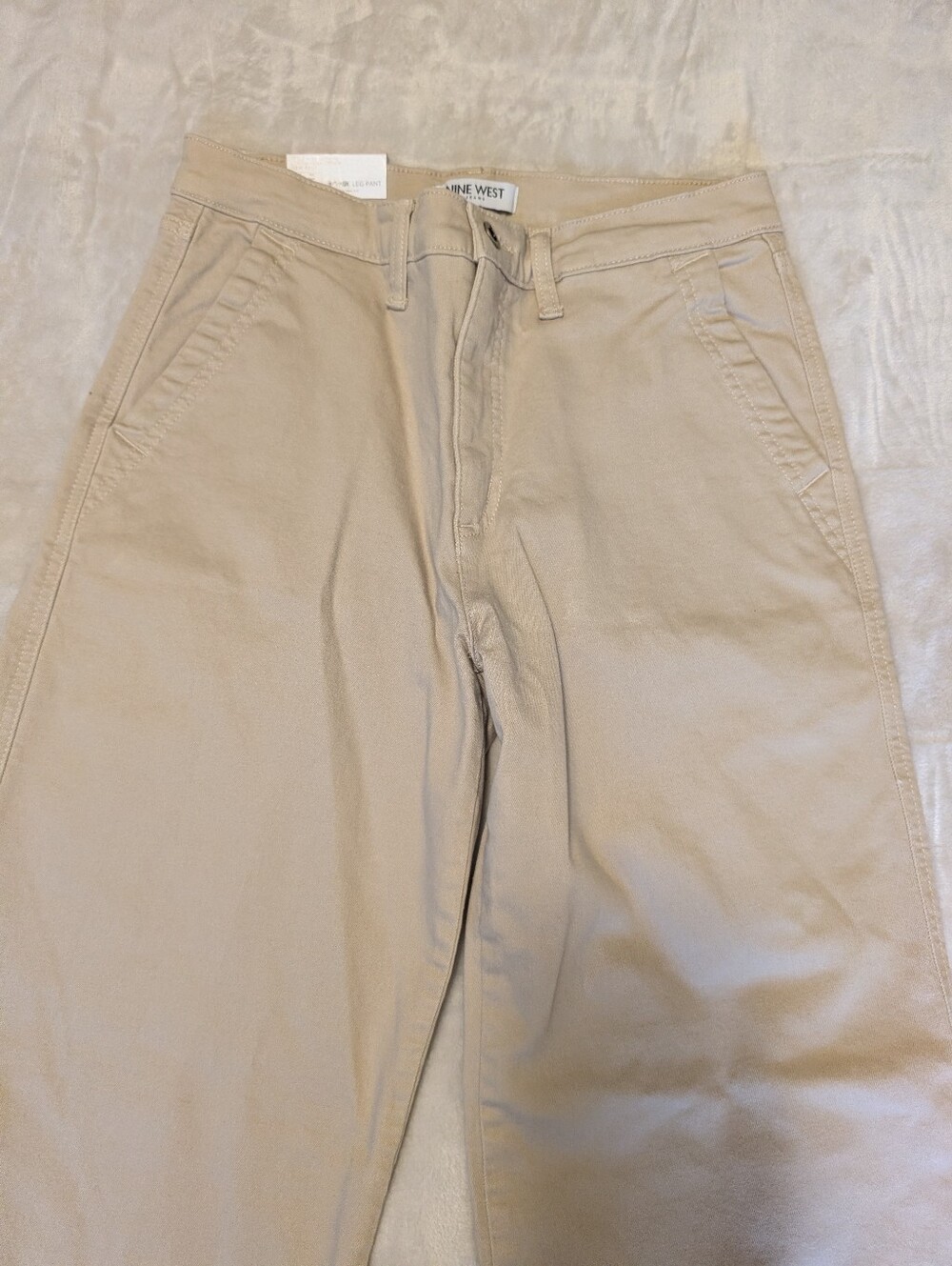 Nine West Women's Wide Leg Pants Khaki NWT Size 6 - Picture 6 of 9